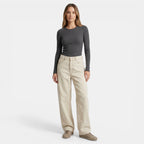 Women’s High-Waisted Loose Jeans – Full Length Straight Design