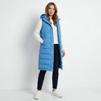 Women’s Long Padded Hooded Vest – Sleek Casual Layering Style