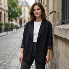 Women’s Oversized Blazer – Single-Breasted Loose Fit Design