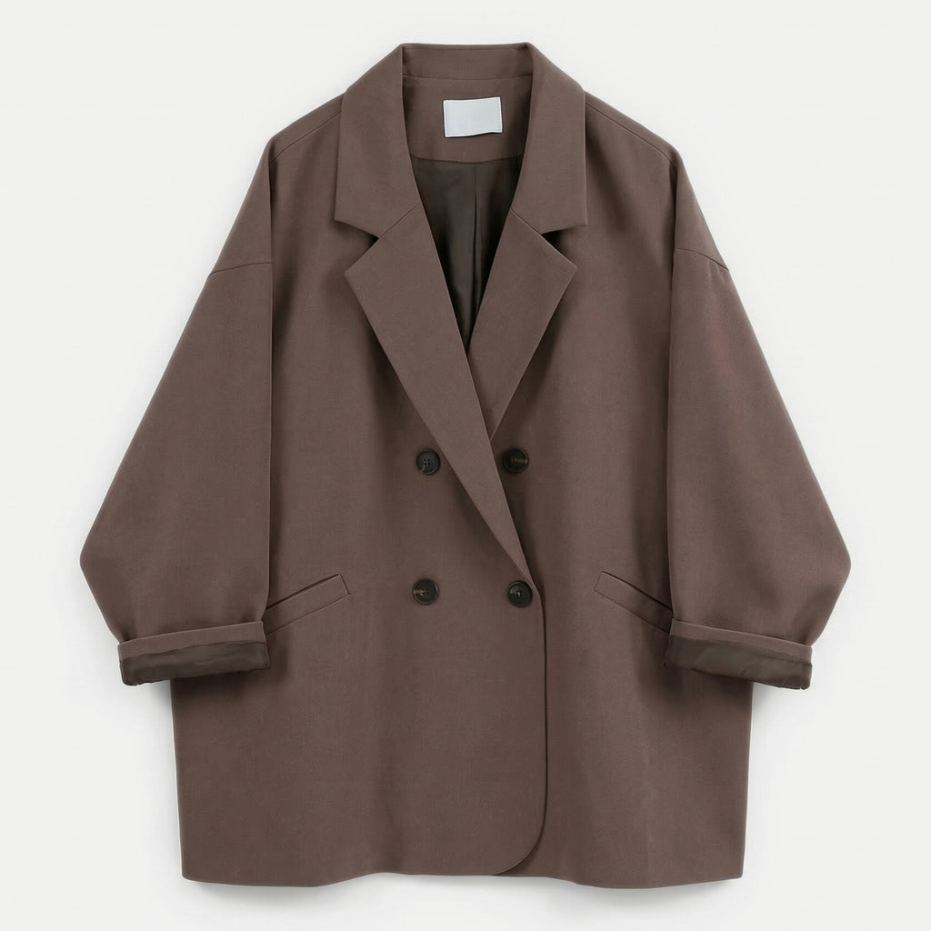Women’s Oversized Blazer – Single-Breasted Loose Fit Design