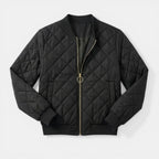 Women’s Quilted Jacket – Zip Front Crew Neck