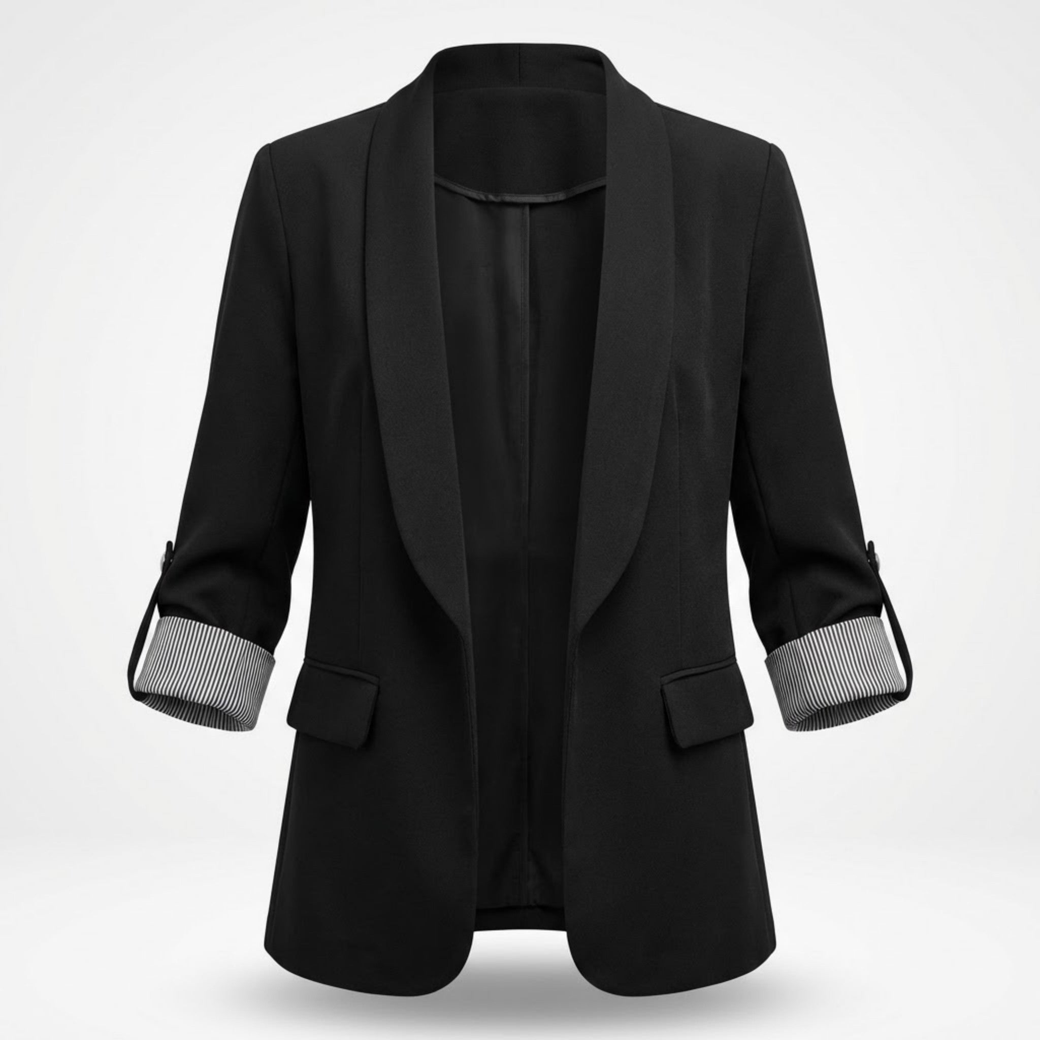 Women’s Single-Button Blazer with cropped sleeves