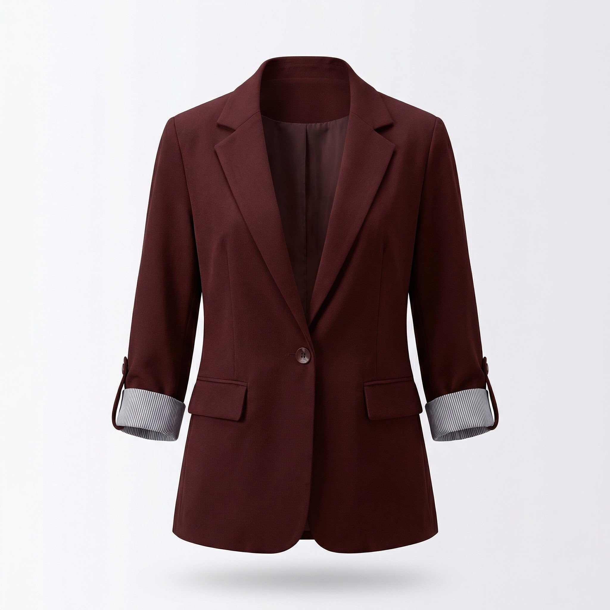 Women’s Single-Button Blazer with cropped sleeves