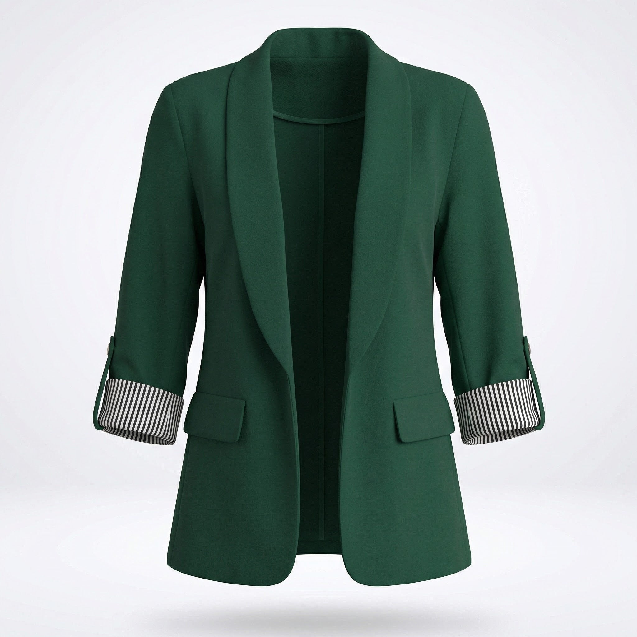 Women’s Single-Button Blazer with cropped sleeves
