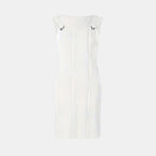 Women’s Sleeveless Mini Dress – Ribbed V-Neck Design