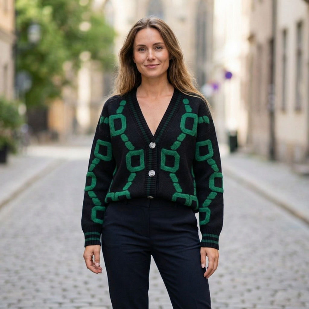 Women’s Spring Knit Cardigan – Lightweight V-Neck Layer