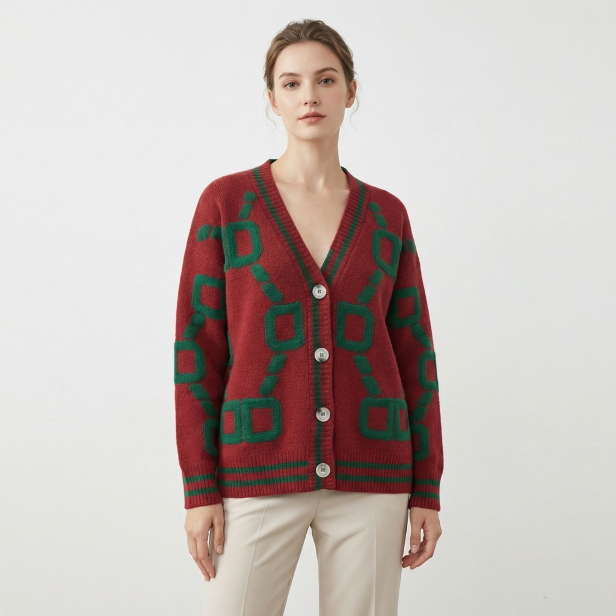 Women’s Spring Knit Cardigan – Lightweight V-Neck Layer