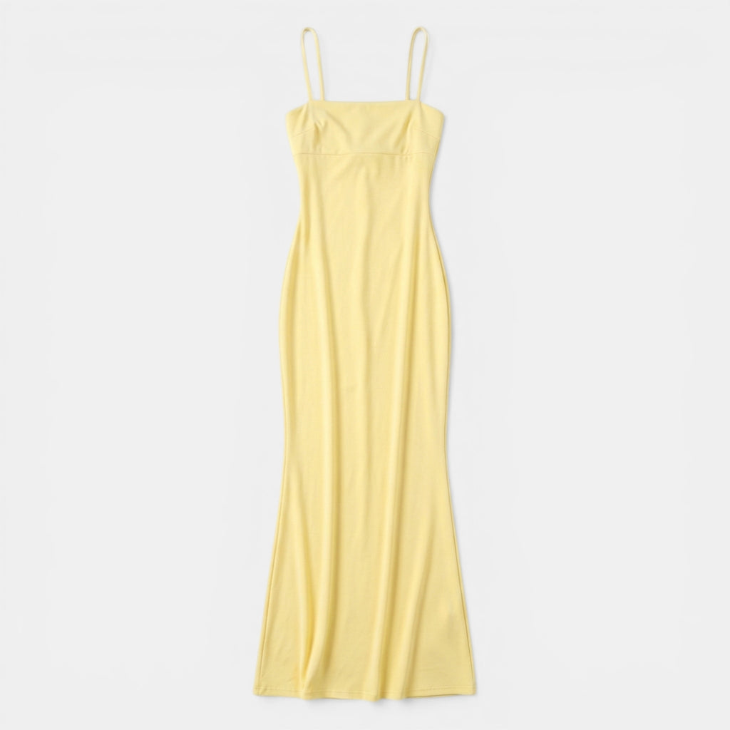 Women’s Strapless Maxi Dress – Fitted Column Cut