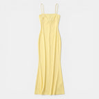Women’s Strapless Maxi Dress – Fitted Column Cut