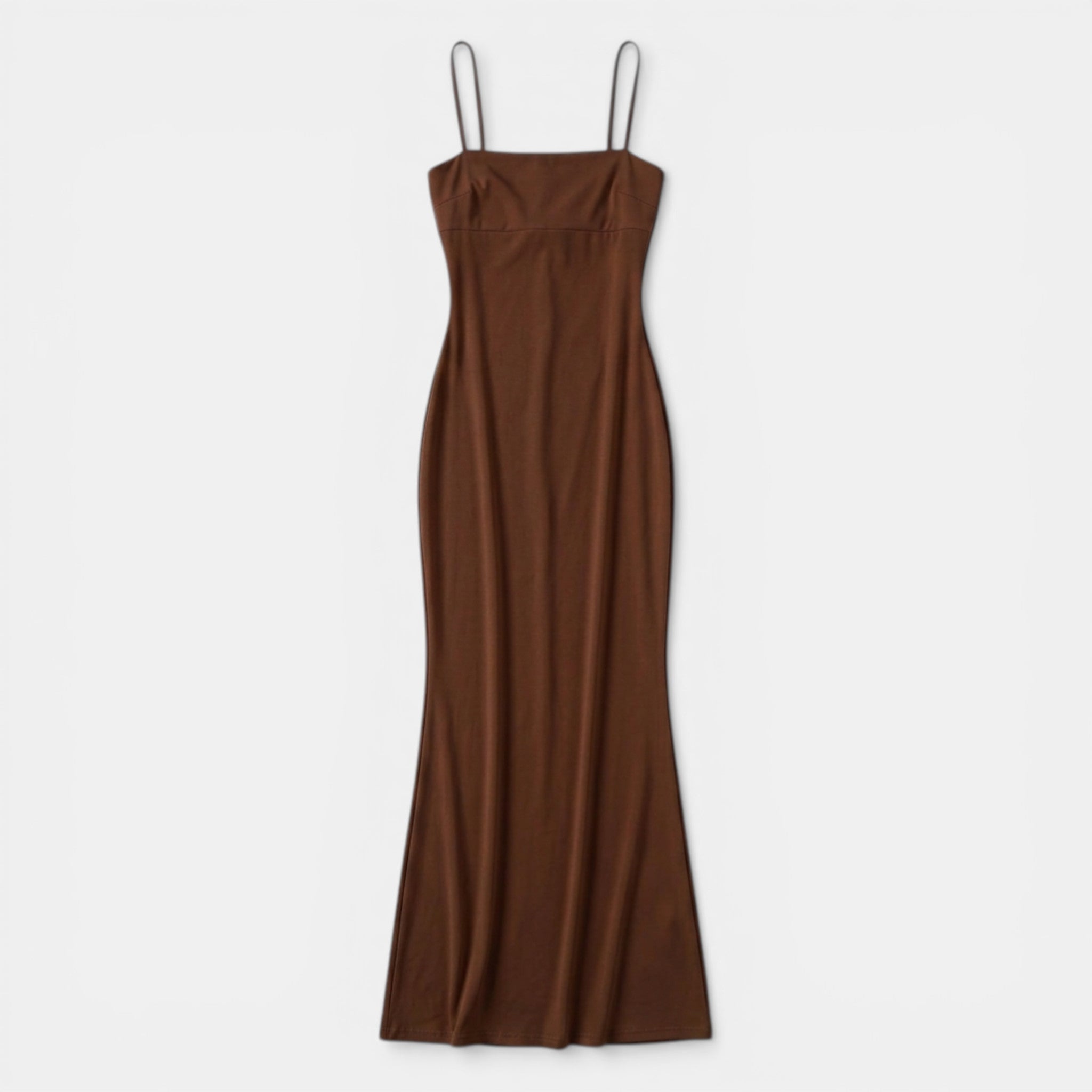 Women’s Strapless Maxi Dress – Fitted Column Cut
