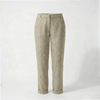 Women’s Striped Wide-Leg Cropped Pants – Casual Lightweight Style