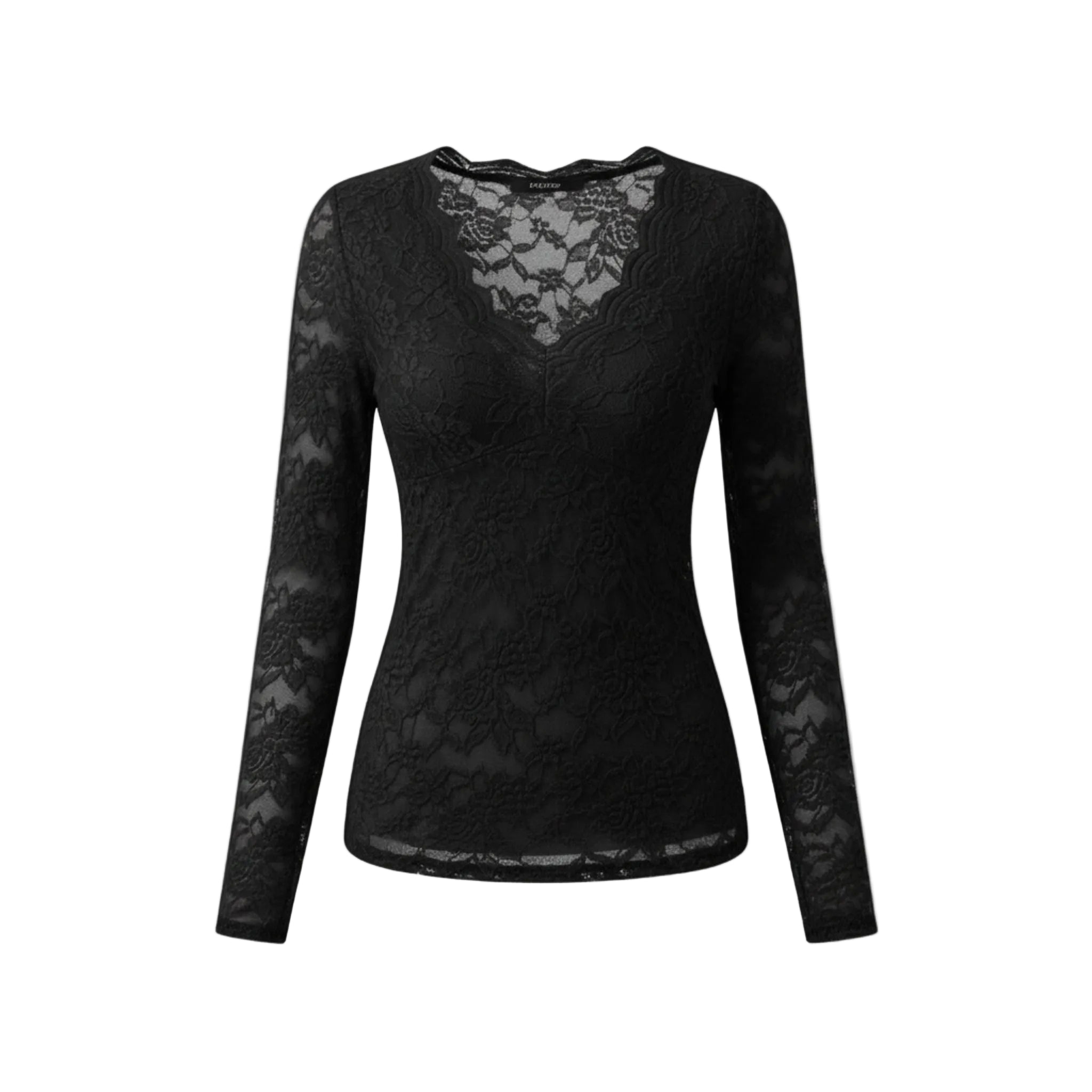 Women’s Long Sleeve V-Neck Lace Top