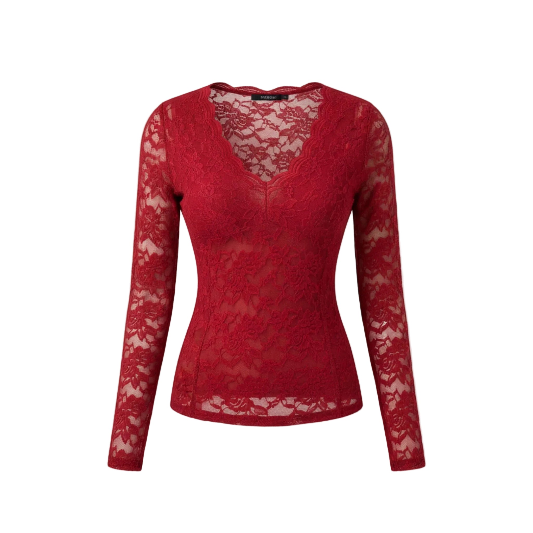 Women’s Long Sleeve V-Neck Lace Top