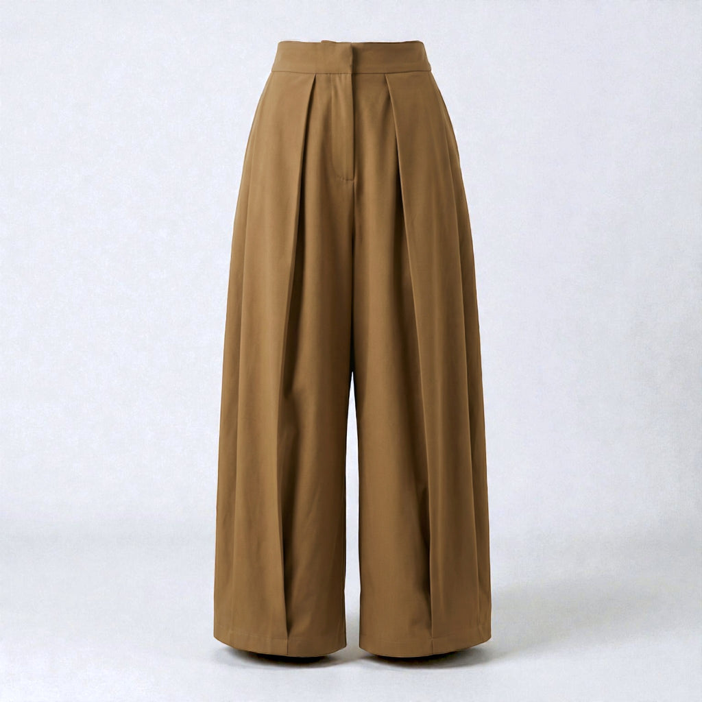 Women’s Wide-Leg Casual Pants – Clean Straight Fit Style