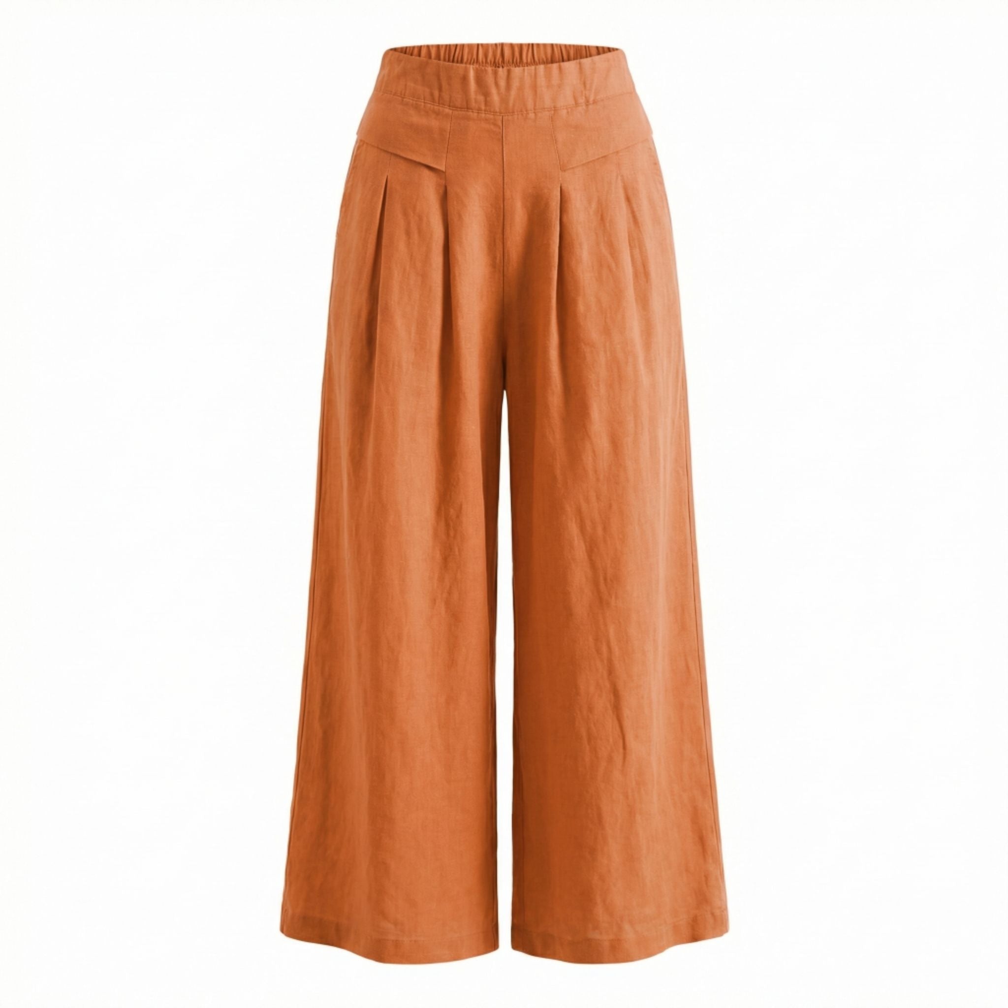 Women’s Wide-Leg Cropped Pants – Relaxed Vintage Style